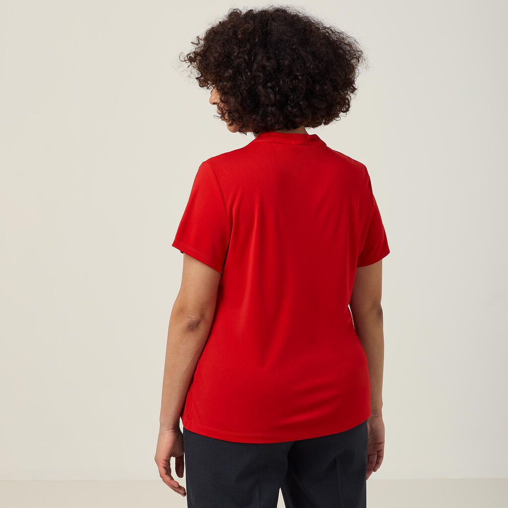 Matt Jersey Twist Neck Top