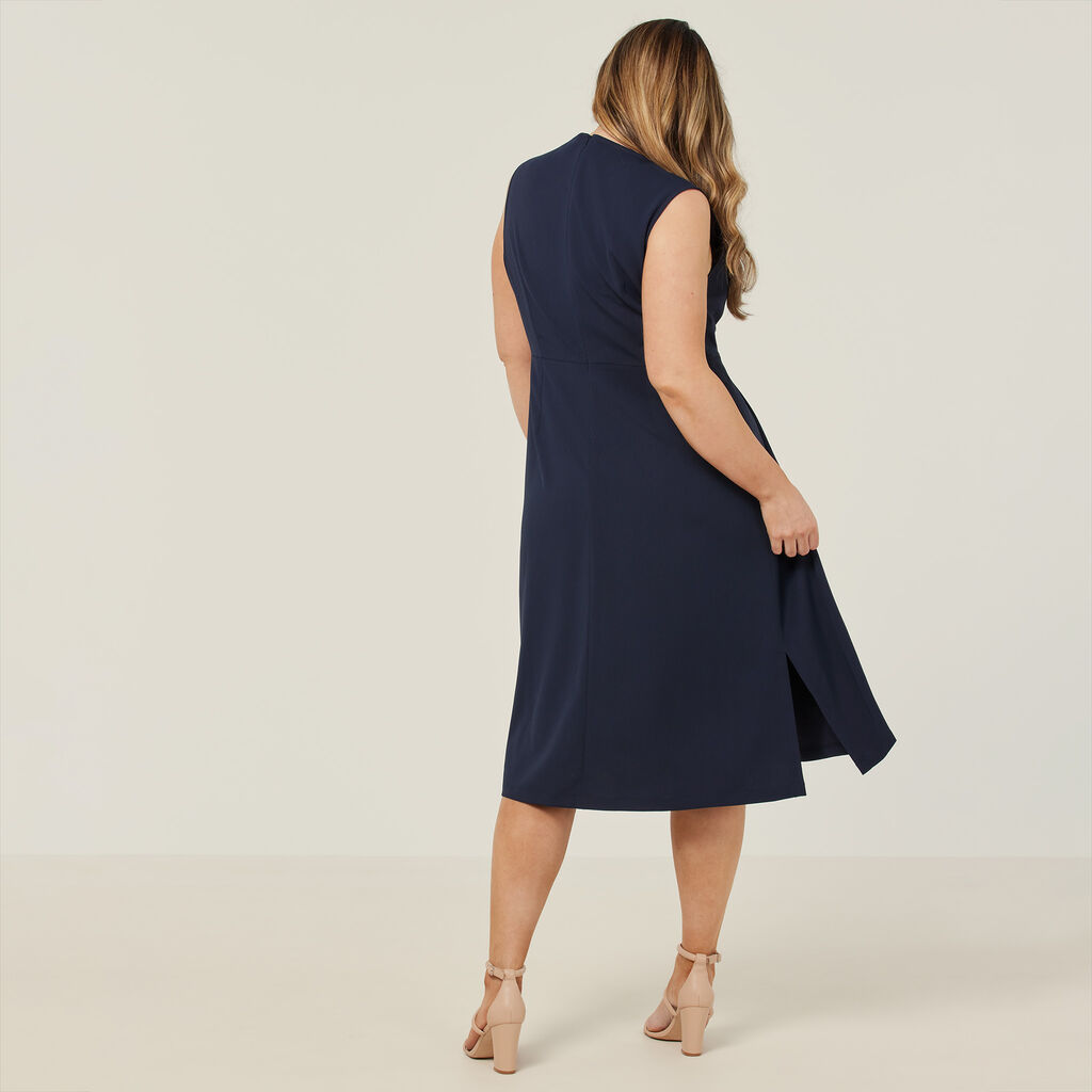 Crepe Stretch Sleeveless Dress