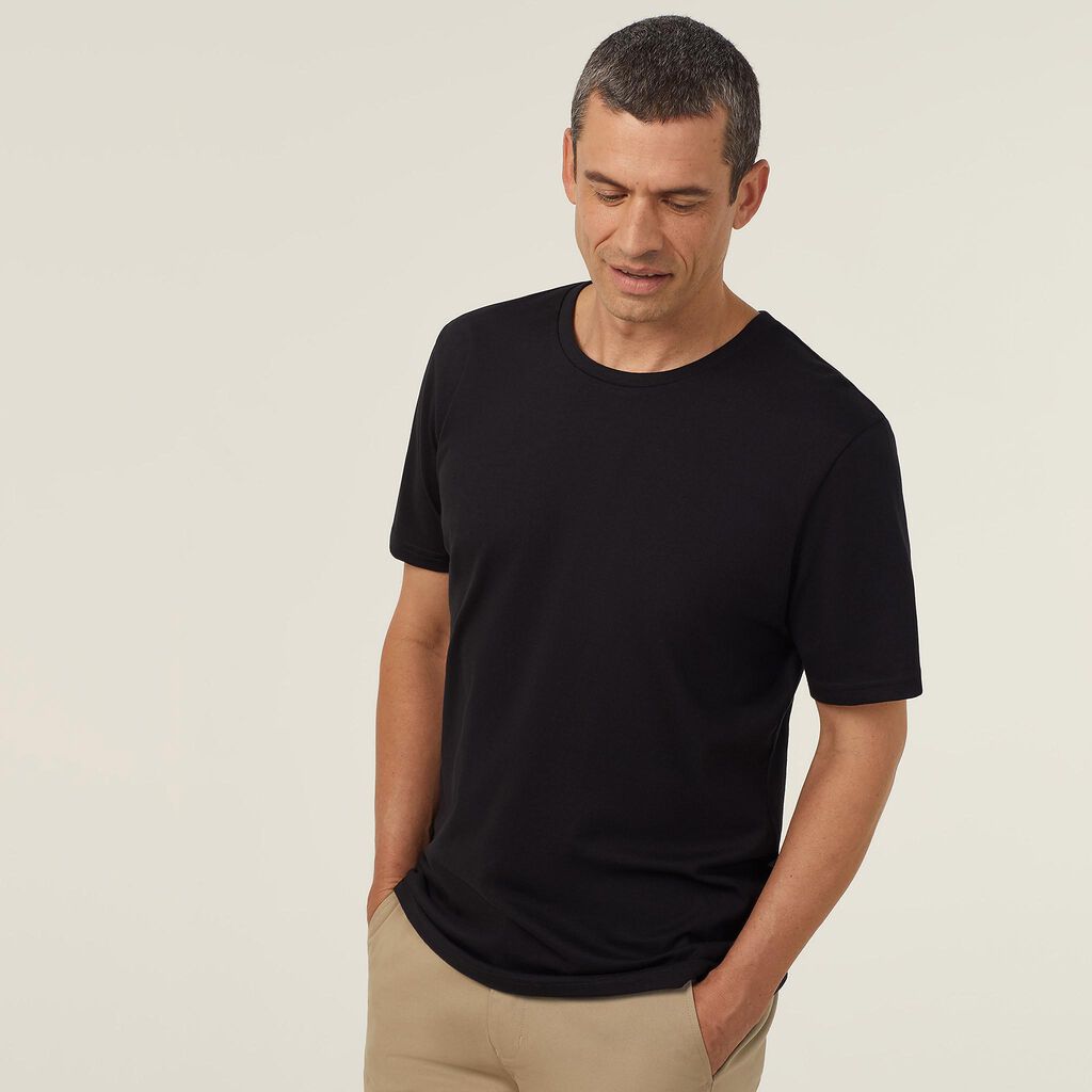 Cotton Jersey Short Sleeve Crew Neck Tee