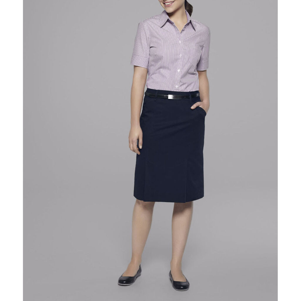 Cotton Blend Balance Stripe Bk Shirt