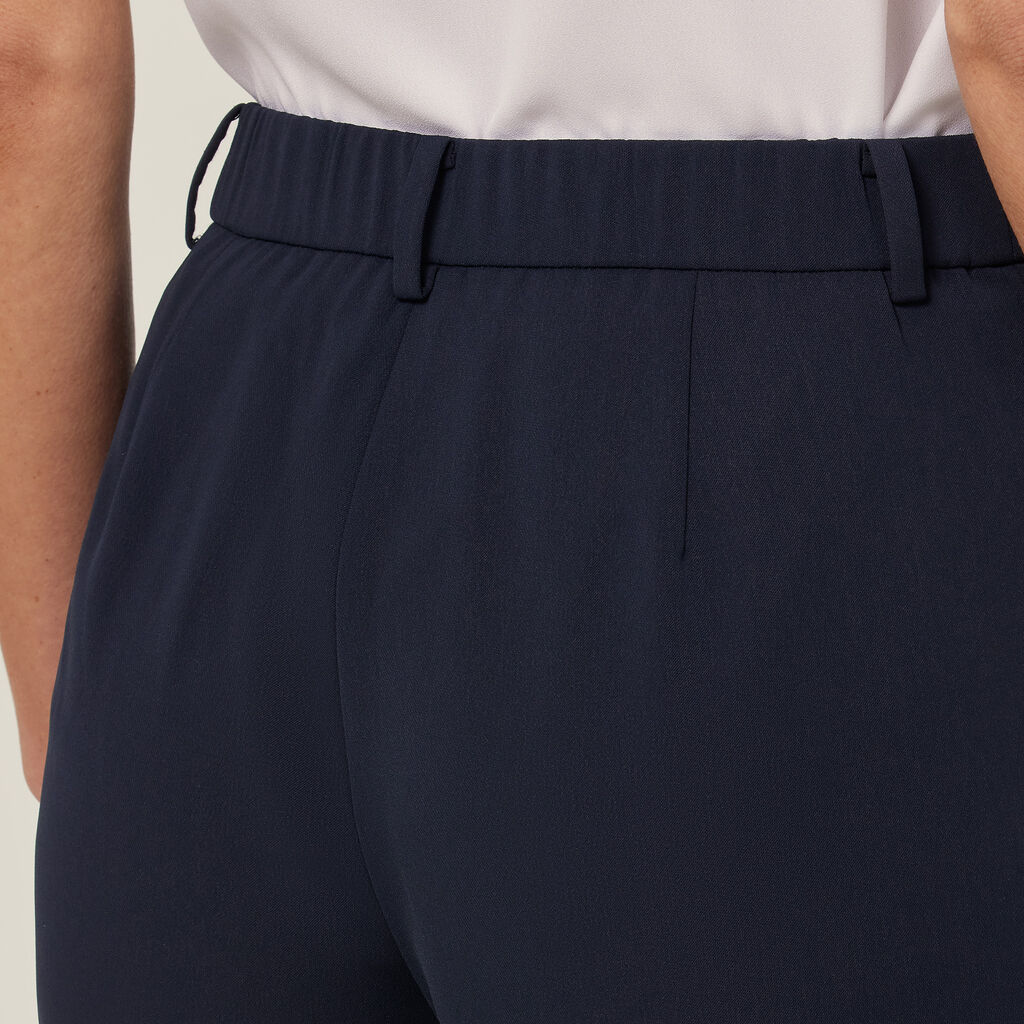 Crepe Stretch High Waist Cropped Pant
