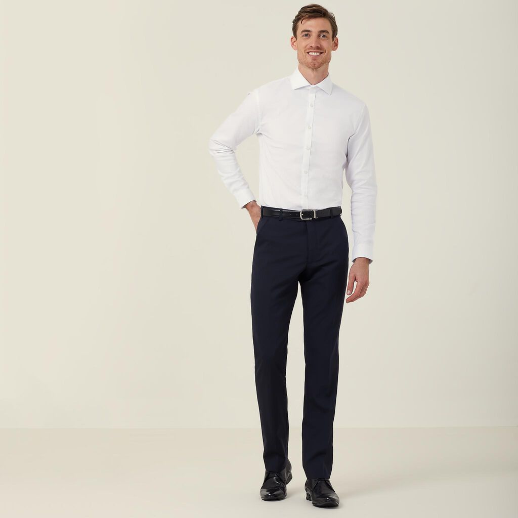 Honeycomb Dobby Stretch Long Sleeve Shirt