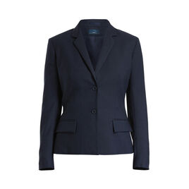 Sharkskin  2 Button Mid Length Detail Jacket
