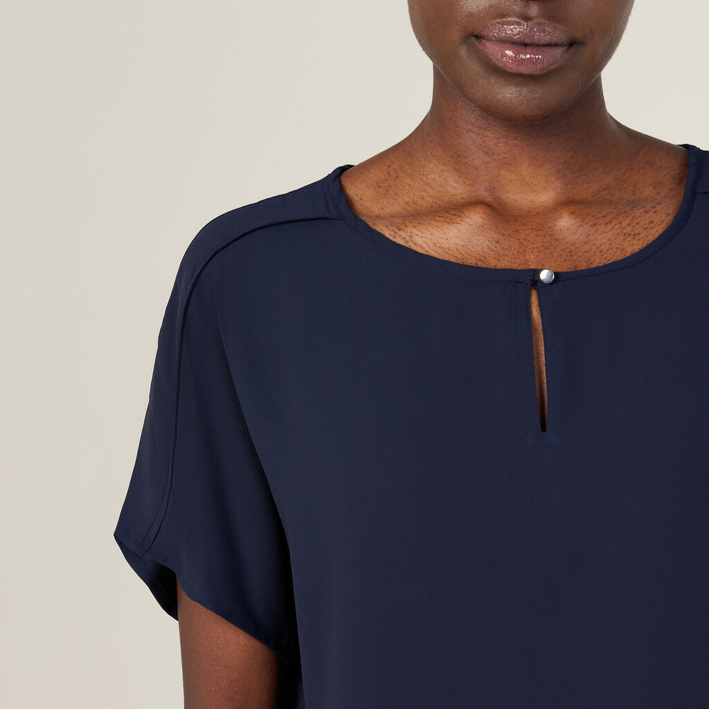 Georgie Short Sleeve Rib Hem Top