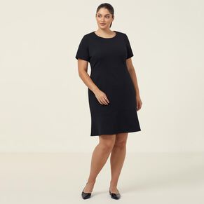 Ponte Knit Short Sleeve Dress