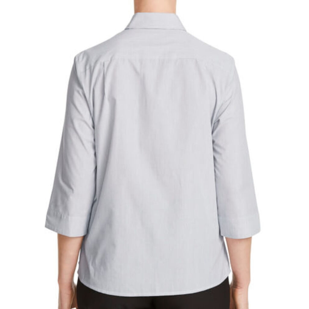 Textured Stripe 3/4 Sleeve Shirt