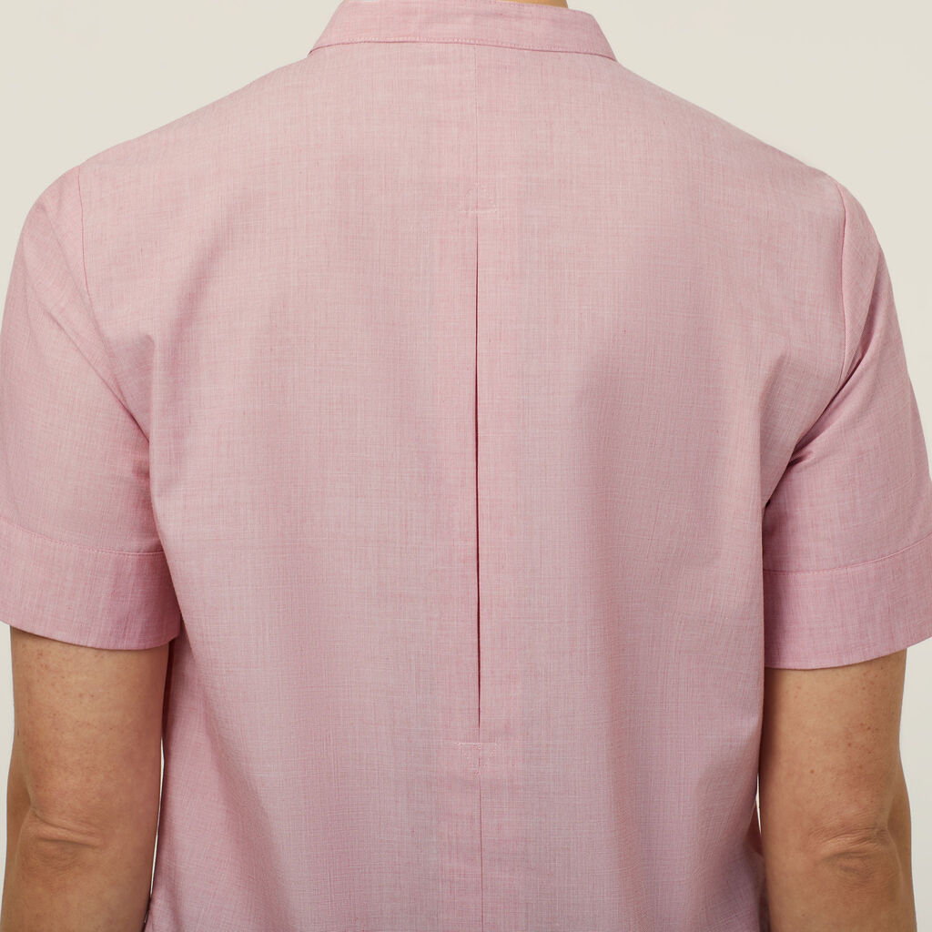 Poly Cotton End On End Short Sleeve Tunic