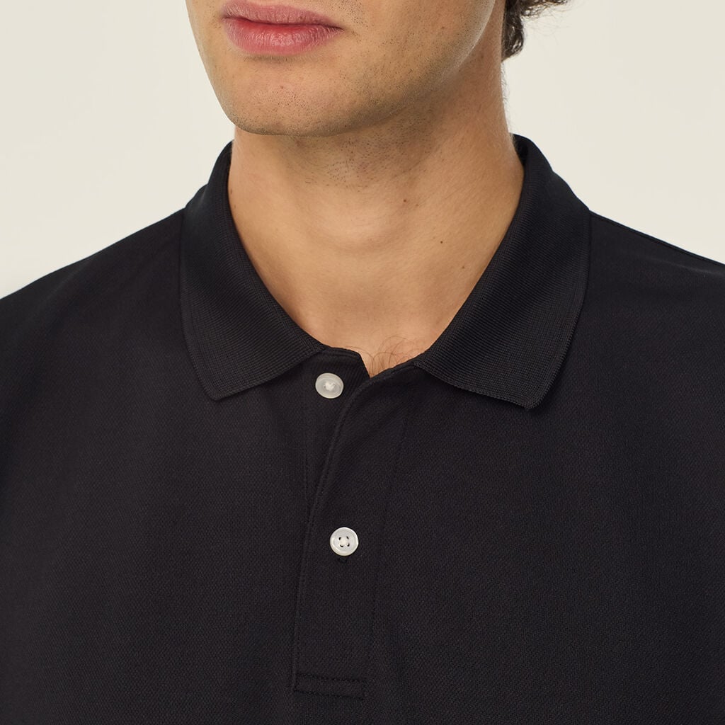 Antibacterial Polyface Long Sleeve Polo