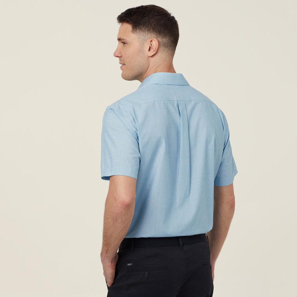 Poly Cotton End On End Short Sleeve Shirt