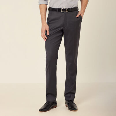 Wool Blend Twill Secret Waist Tailored Pant
