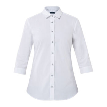 Stretch Cotton Blend 3/4 Slv Madem Shirt