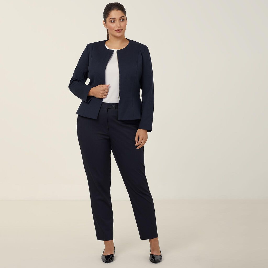 Ponte Knit Cropped Jacket