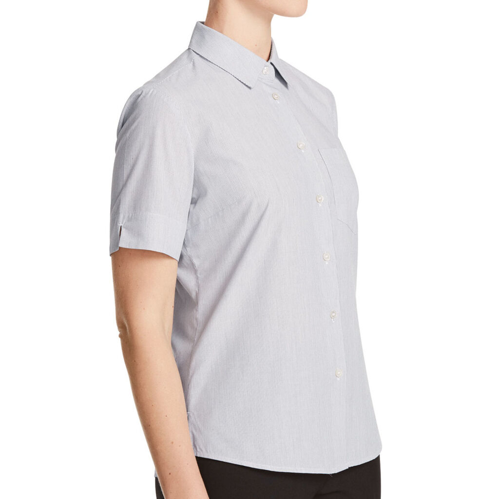 Textured Stripe Short Sleeve Shirt