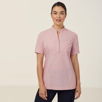 Poly Cotton End On End Short Sleeve Tunic
