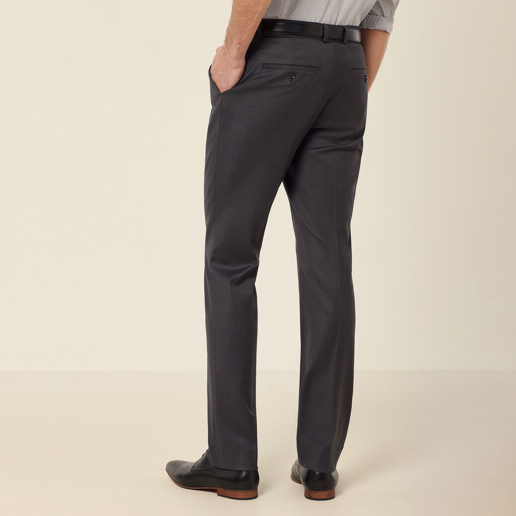 Wool Blend Twill Secret Waist Tailored Pant