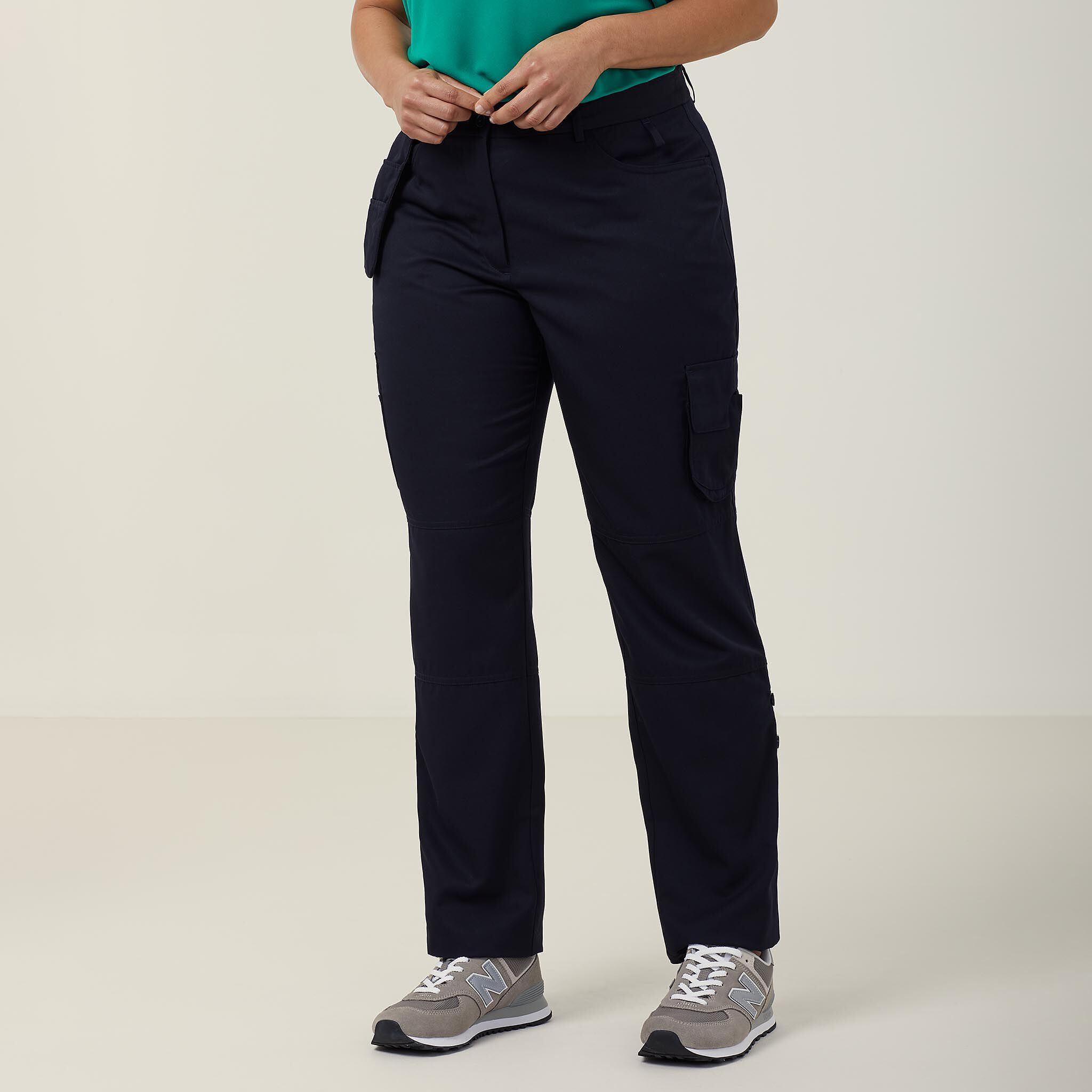 Poly Viscose Gaberdine Flex Waist Cargo 