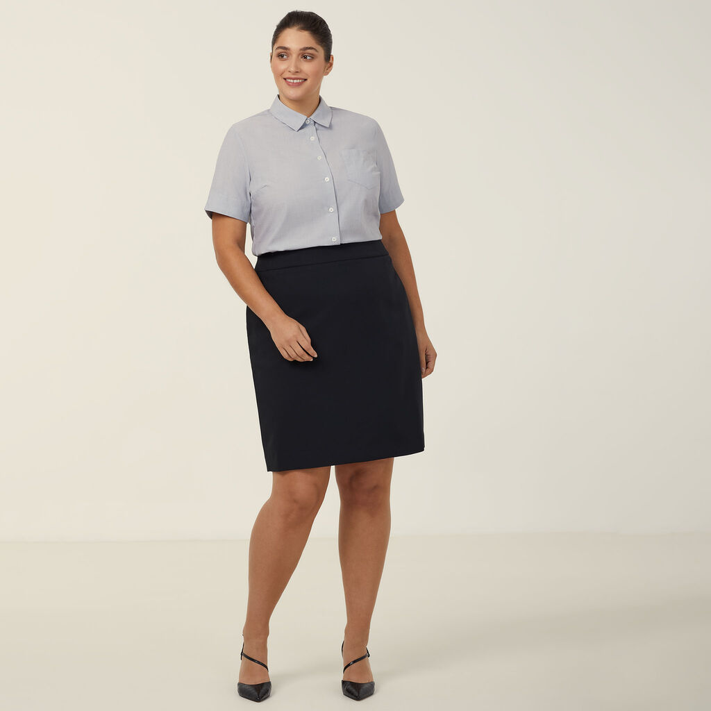 Poly Cotton End On End Short Sleeve Shirt