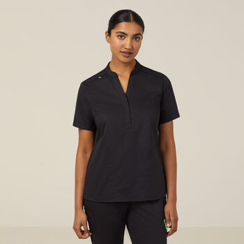 Next-Gen Antibacterial Active Blackburn Mandarin Collar Scrub Top