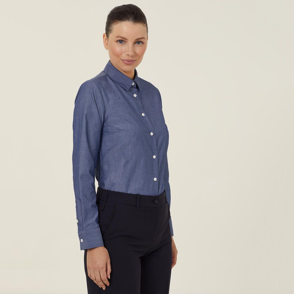 Long Sleeve Chambray Shirt