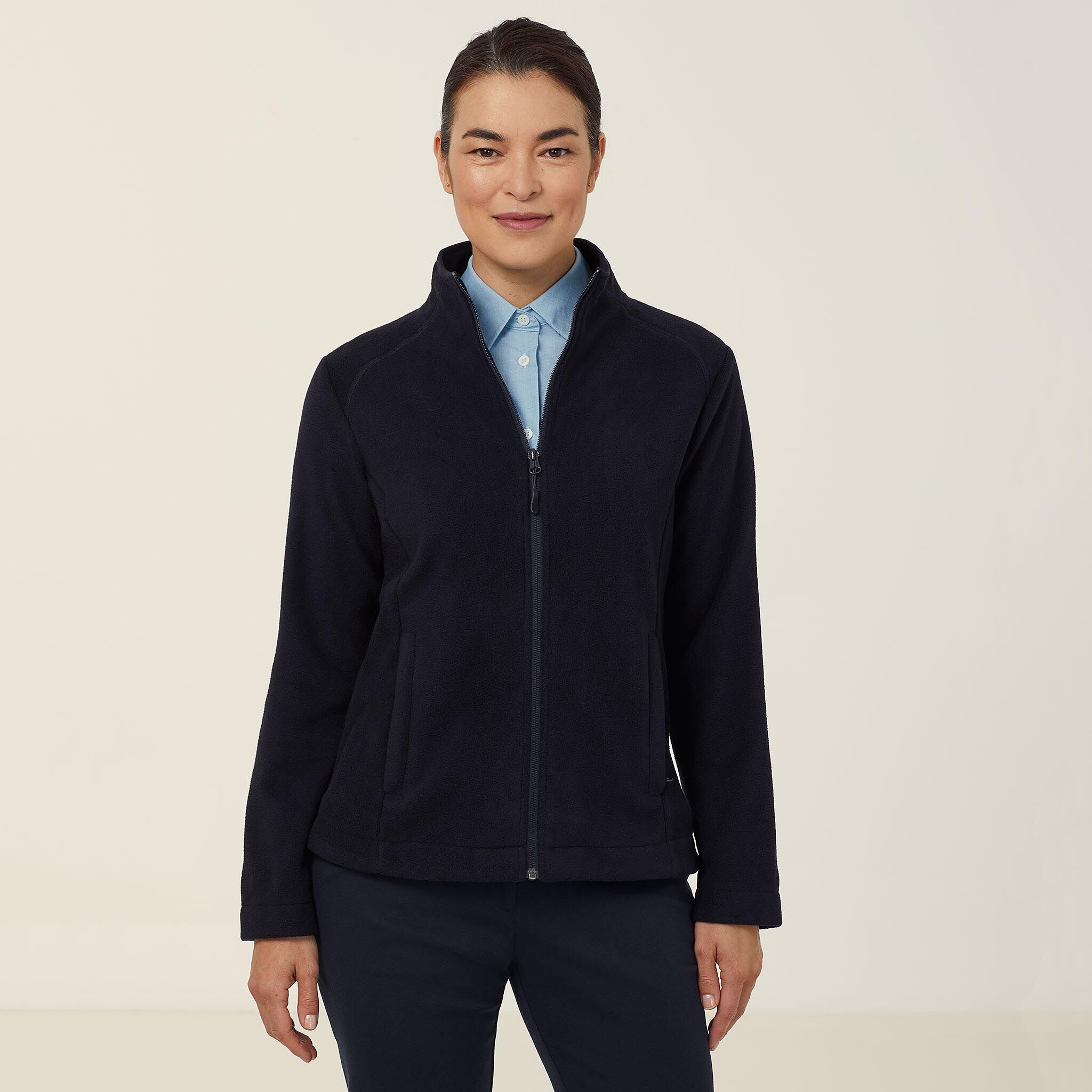 Baby blue discount fleece jacket