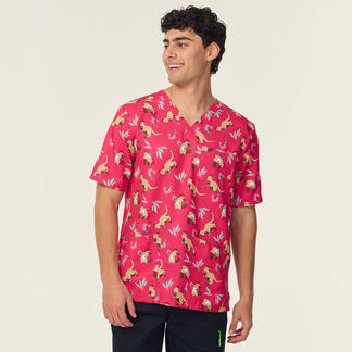 Native Festive Scrub Top