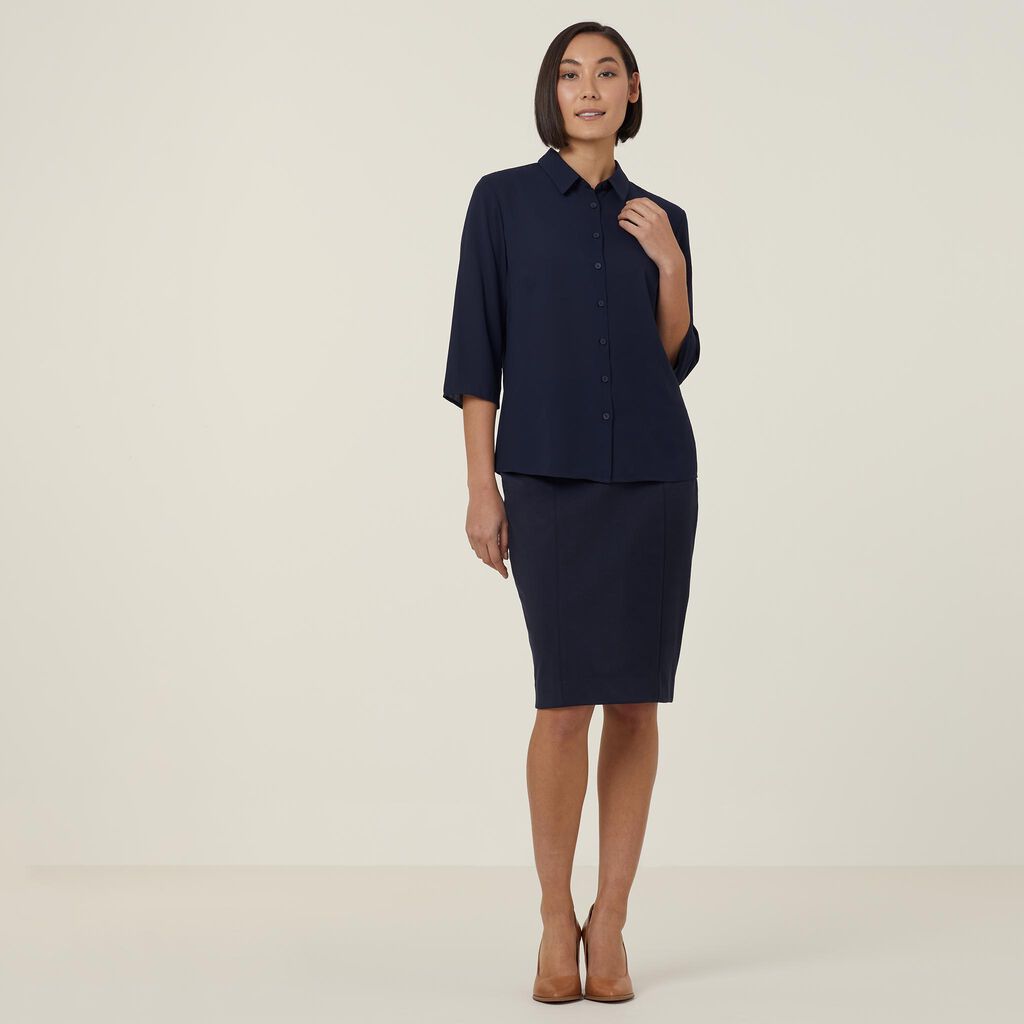 Georgie 3/4 Pleat Back Shirt