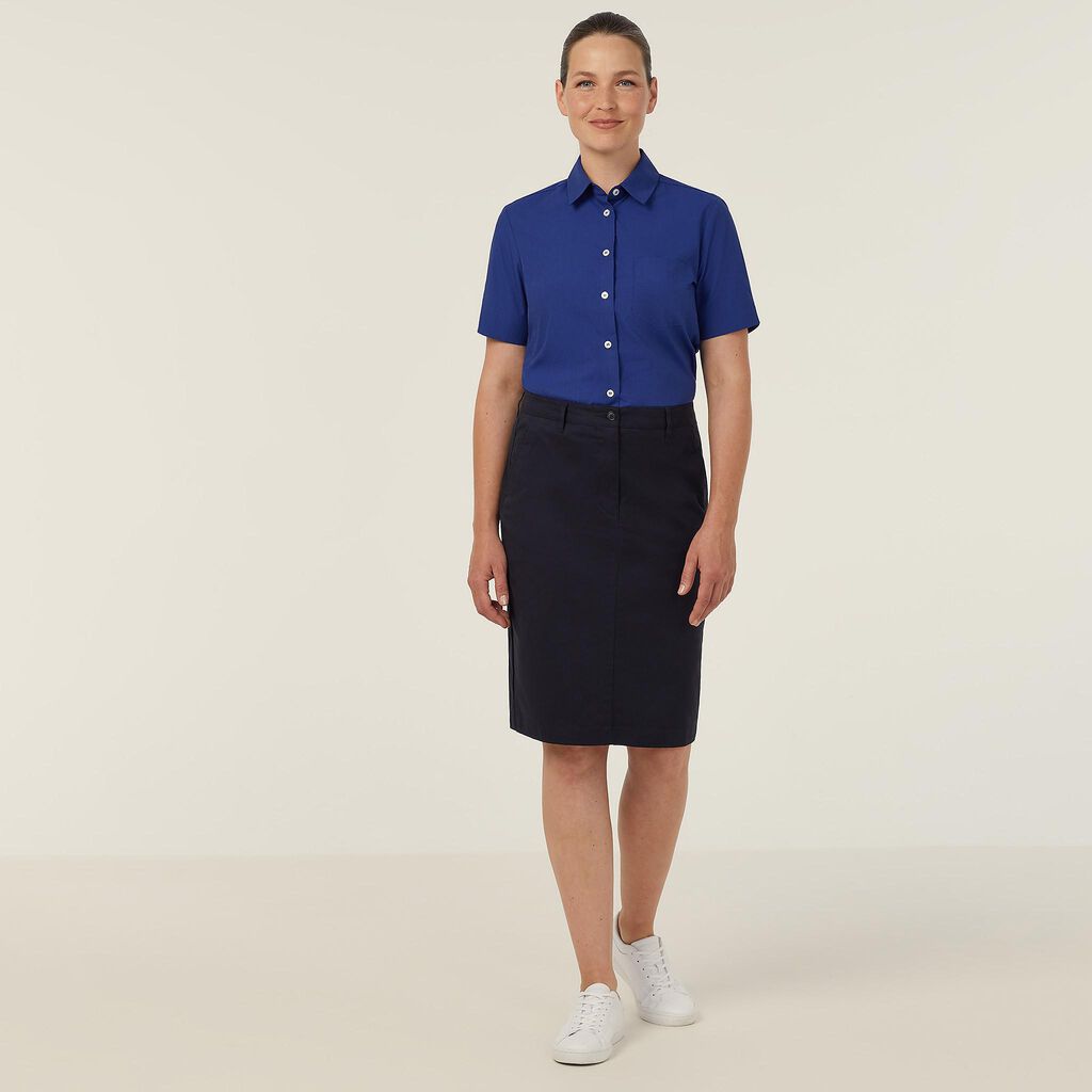 Poly Cotton End On End Short Sleeve Shirt