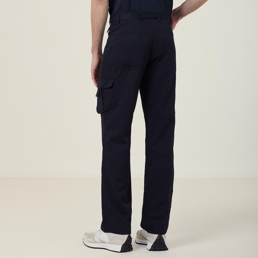 Poly Viscose Gaberdine Flex Waist Cargo Pant