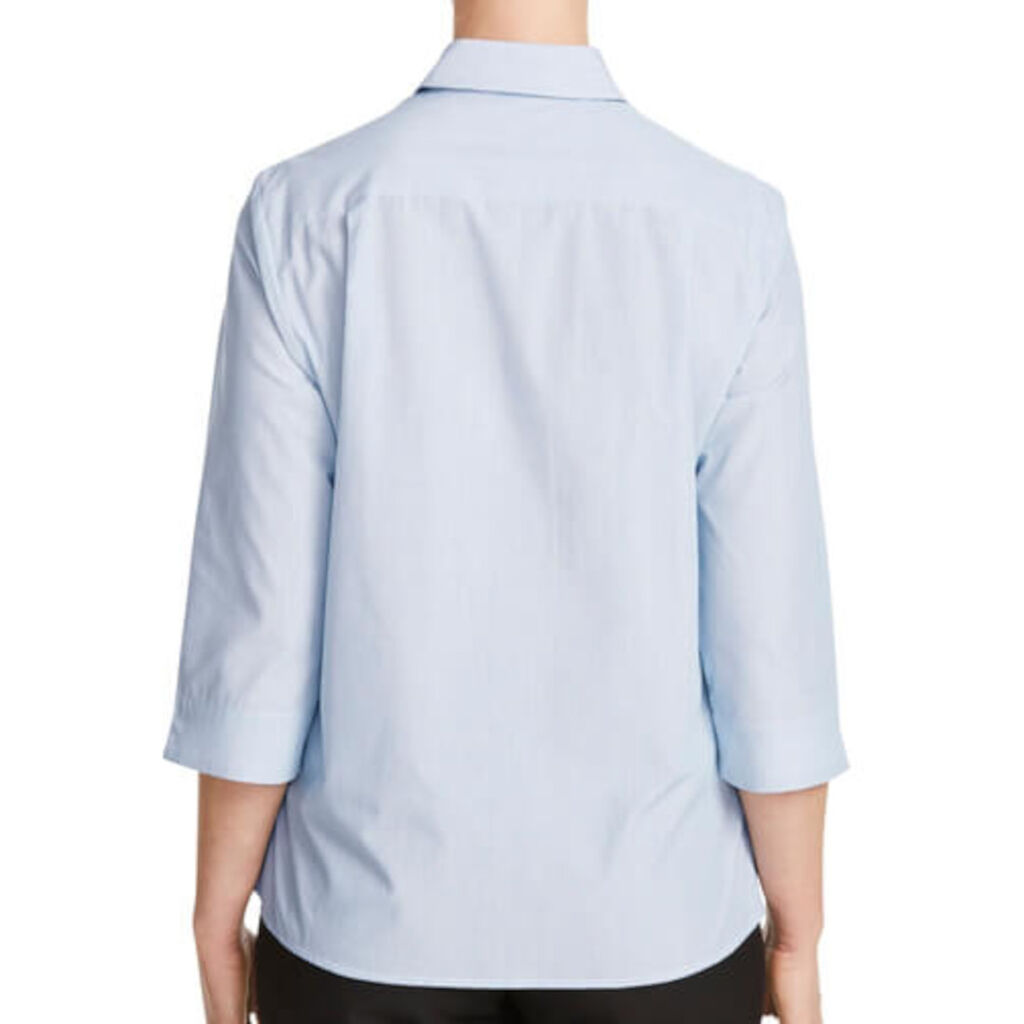 Textured Stripe 3/4 Sleeve Shirt