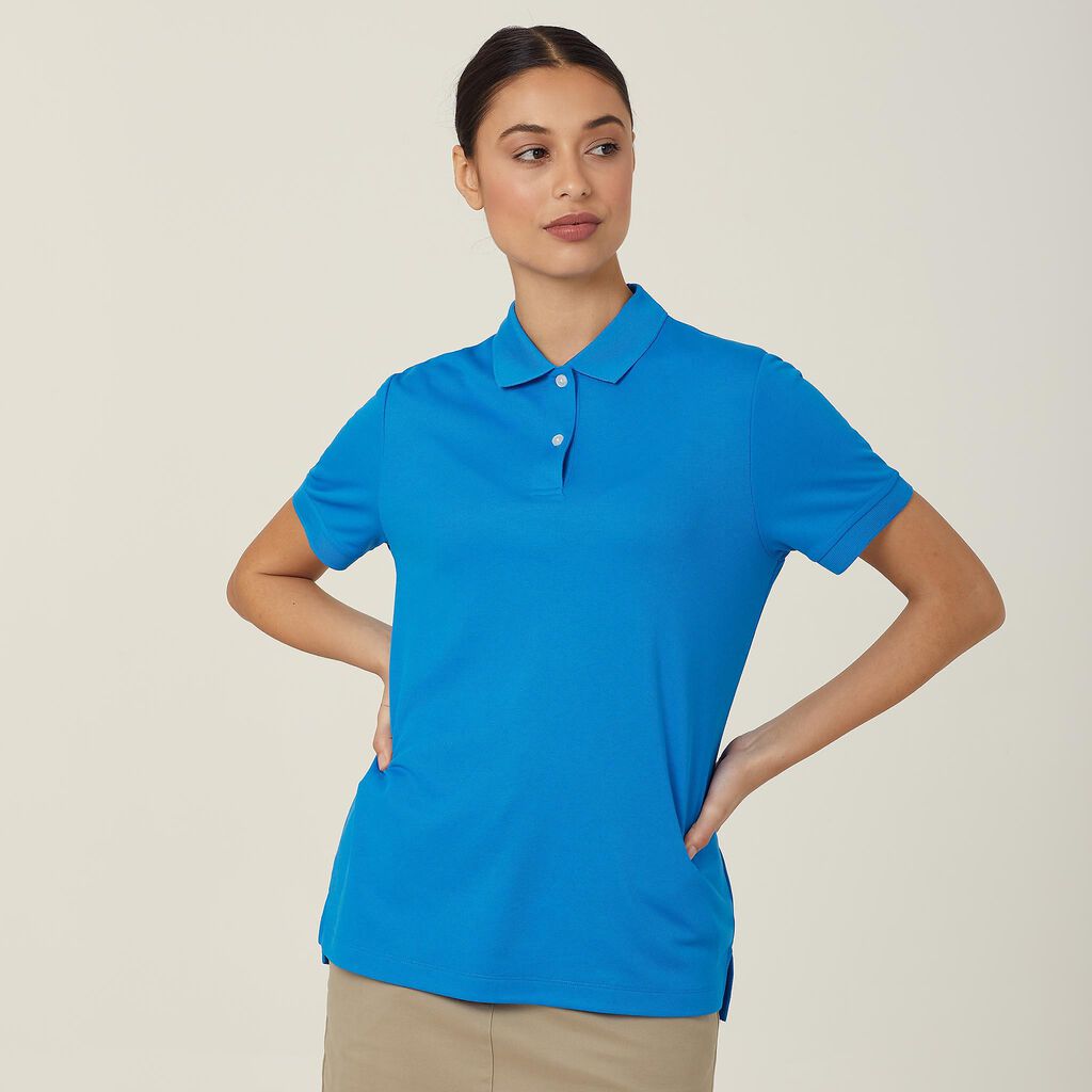 Antibacterial Polyface Short Sleeve Polo, blue | NNT Uniforms