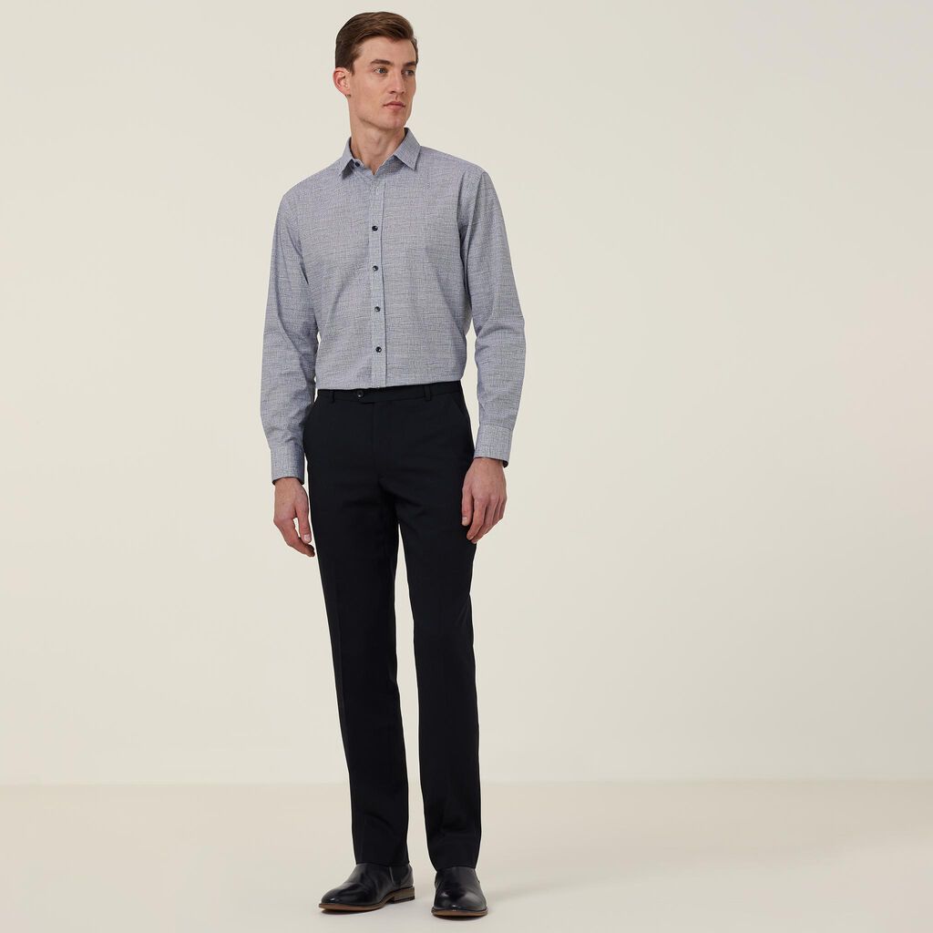 Avignon Abstract Print Stretch Long Sleeve Shirt