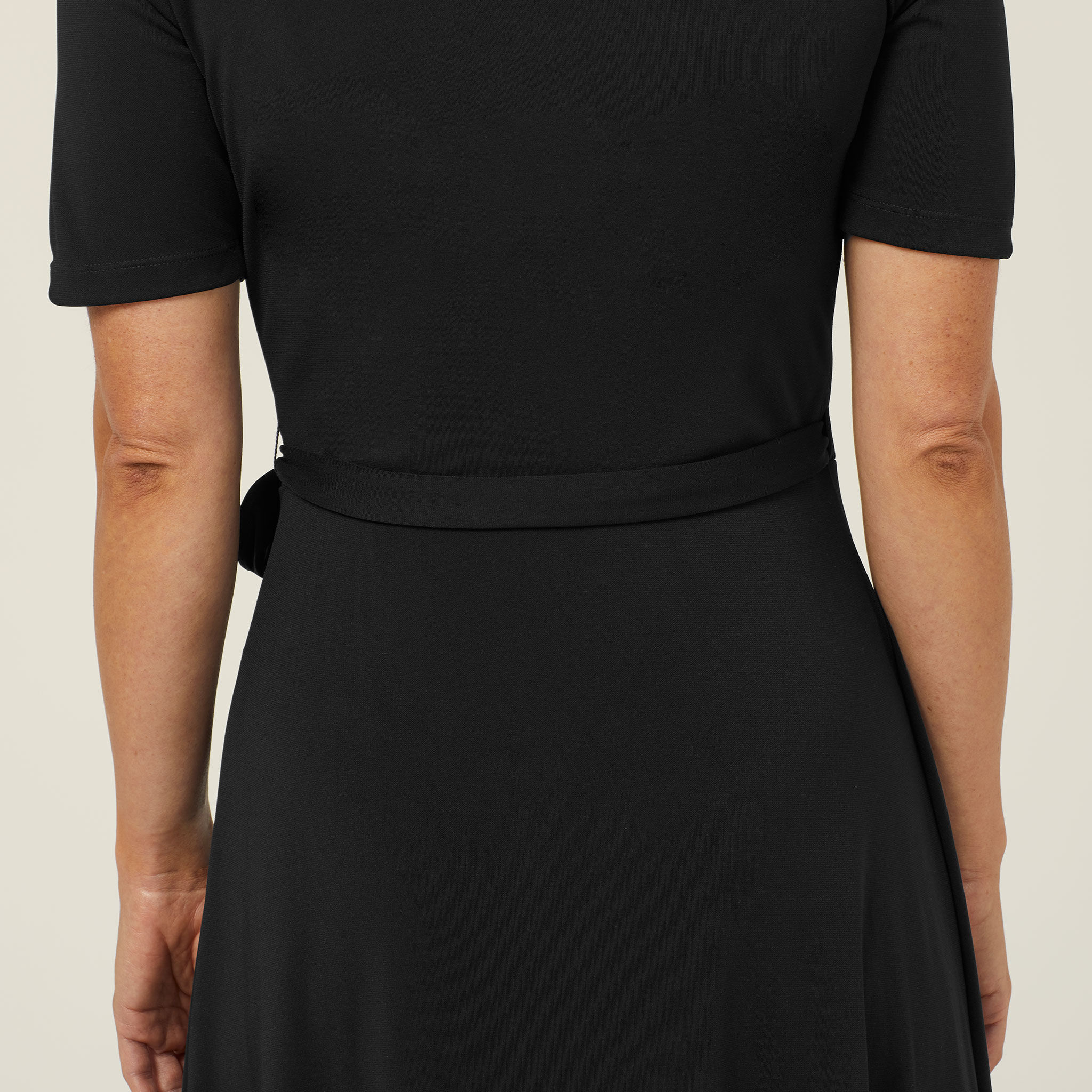 Matte jersey wrap dress on sale