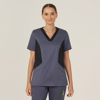 Nightingale V Neck Contrast Scrub Top