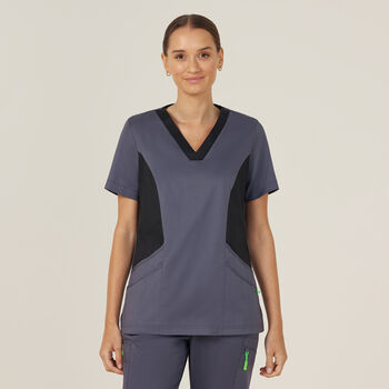 Nightingale V Neck Contrast Scrub Top