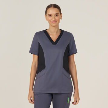 Nightingale V Neck Contrast Scrub Top