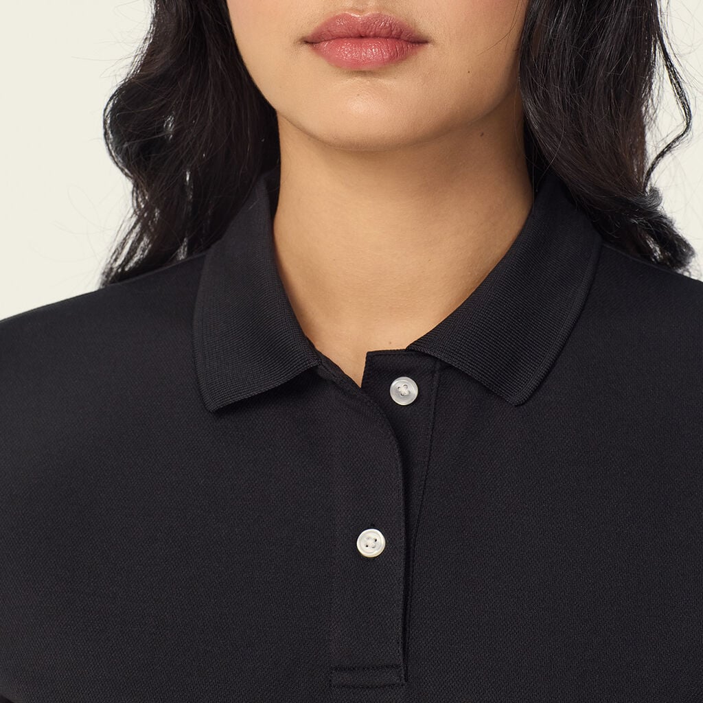 Antibacterial Polyface Long Sleeve Polo