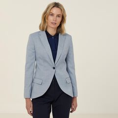 Linen Look Half-Lined Jacket