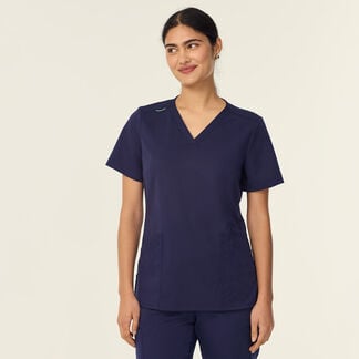 Antibacterial Flex-Ease V Neck Scrub Top