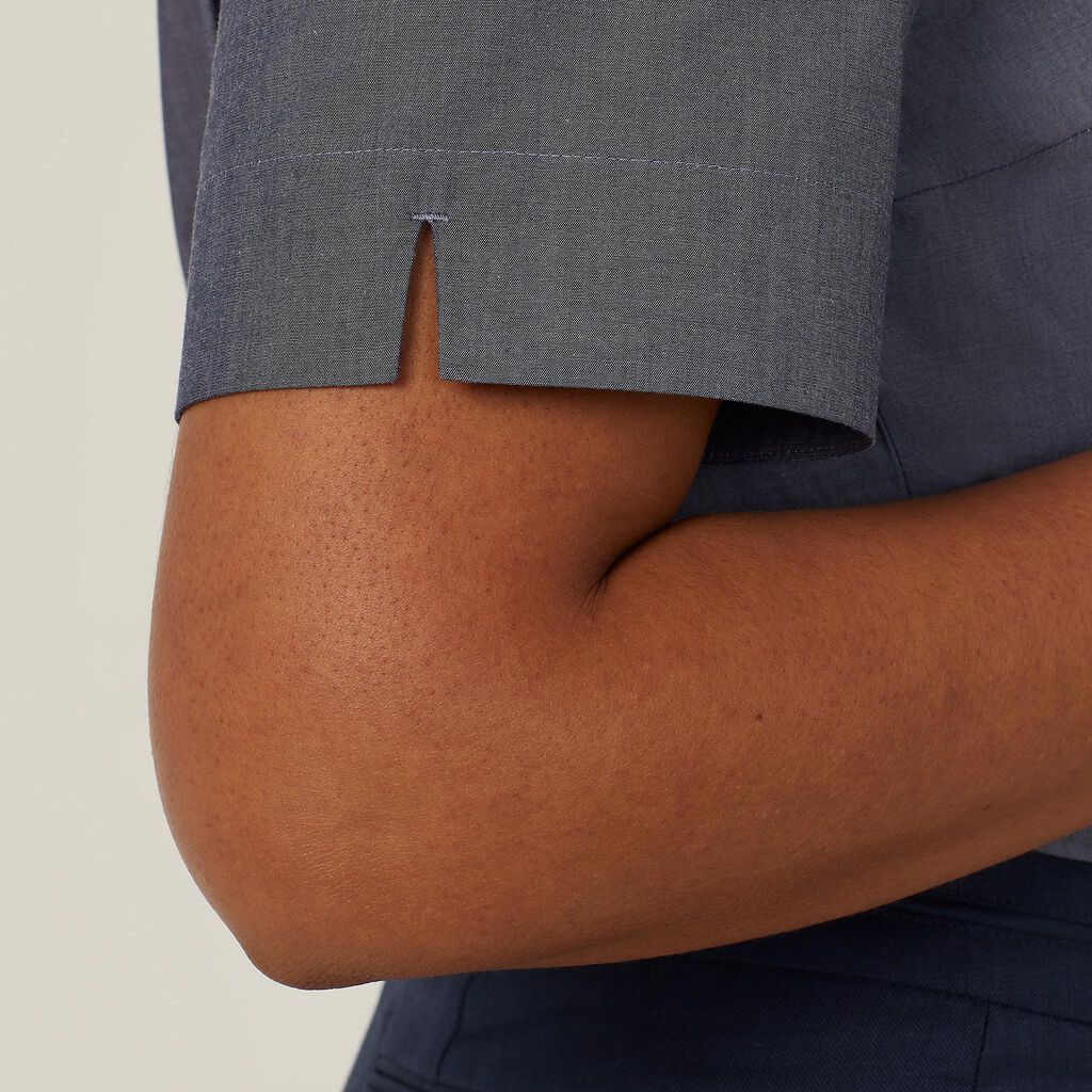 Poly Cotton End On End Short Sleeve Shirt