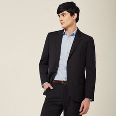 Wool Blend Twill Tailored 2 button jacket