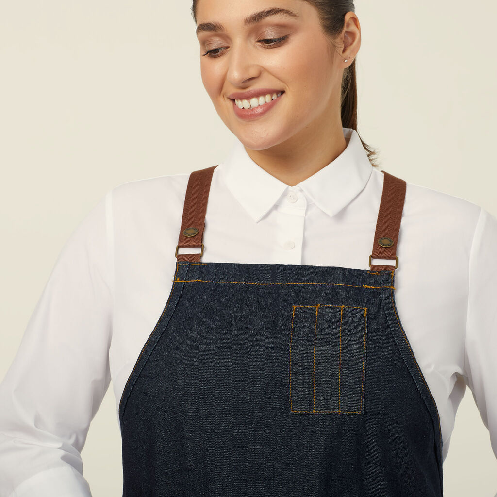 Chef Works Denim Cross Back Apron