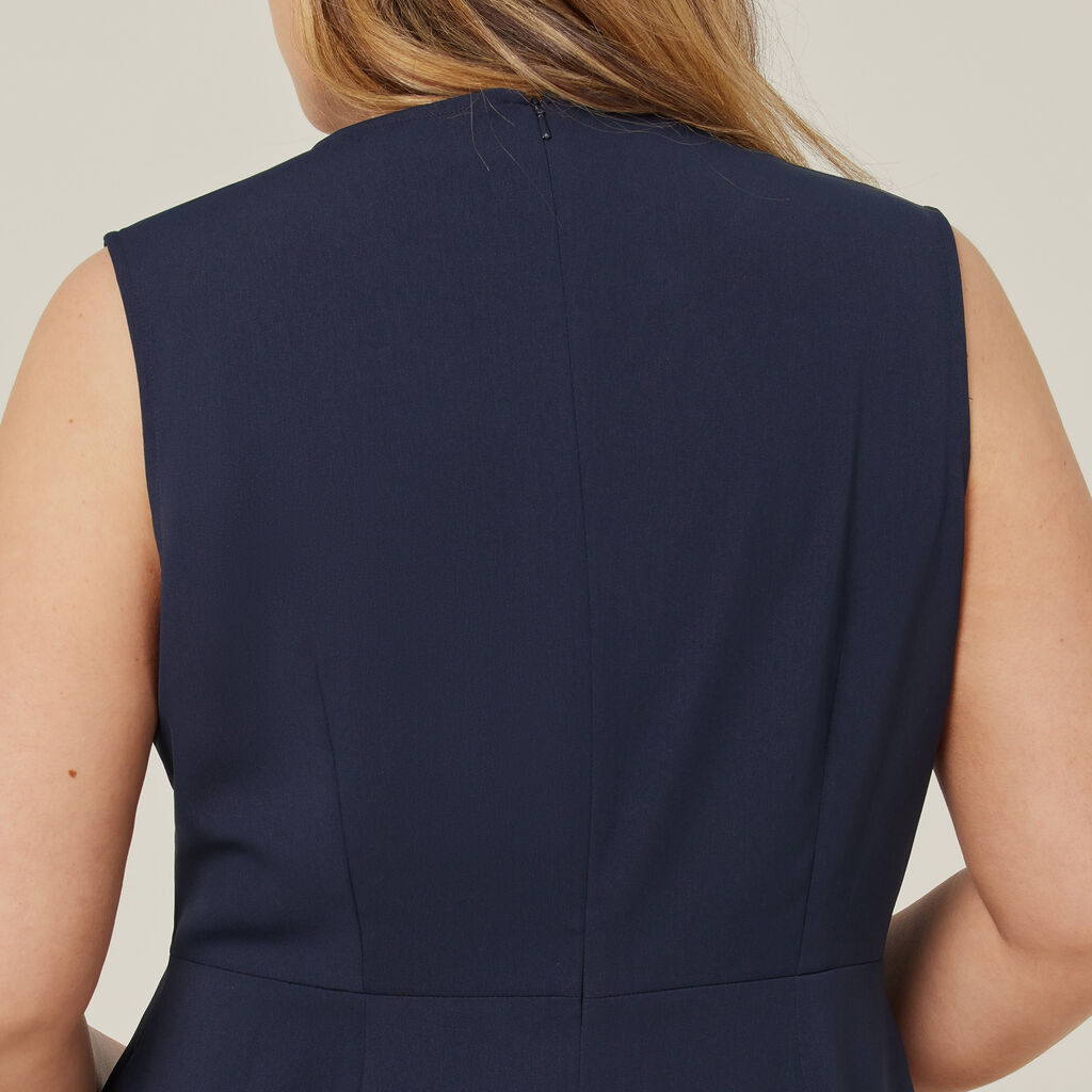 Crepe Stretch Sleeveless Dress