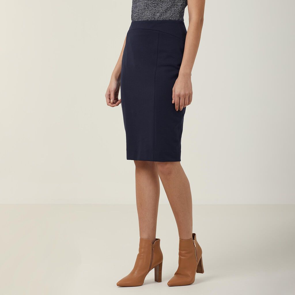 Ponte Knit Pencil Skirt 