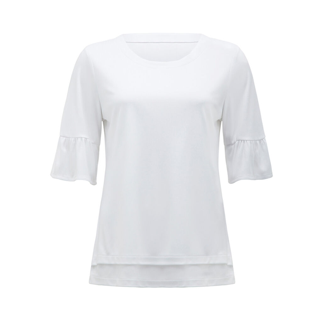 Short Sleeve Ruffle Sleeve Top