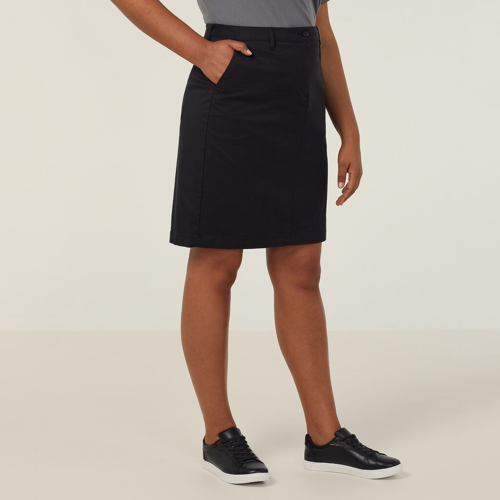 Stretch Cotton Chino Skirt