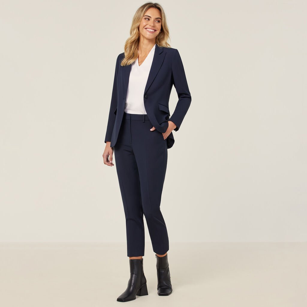 Crepe Stretch Longline Jacket
