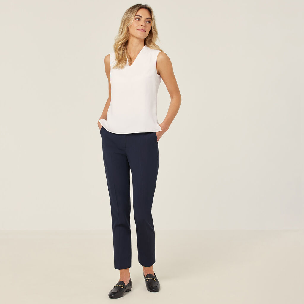 Satin Back Crepe Sleeveless Top
