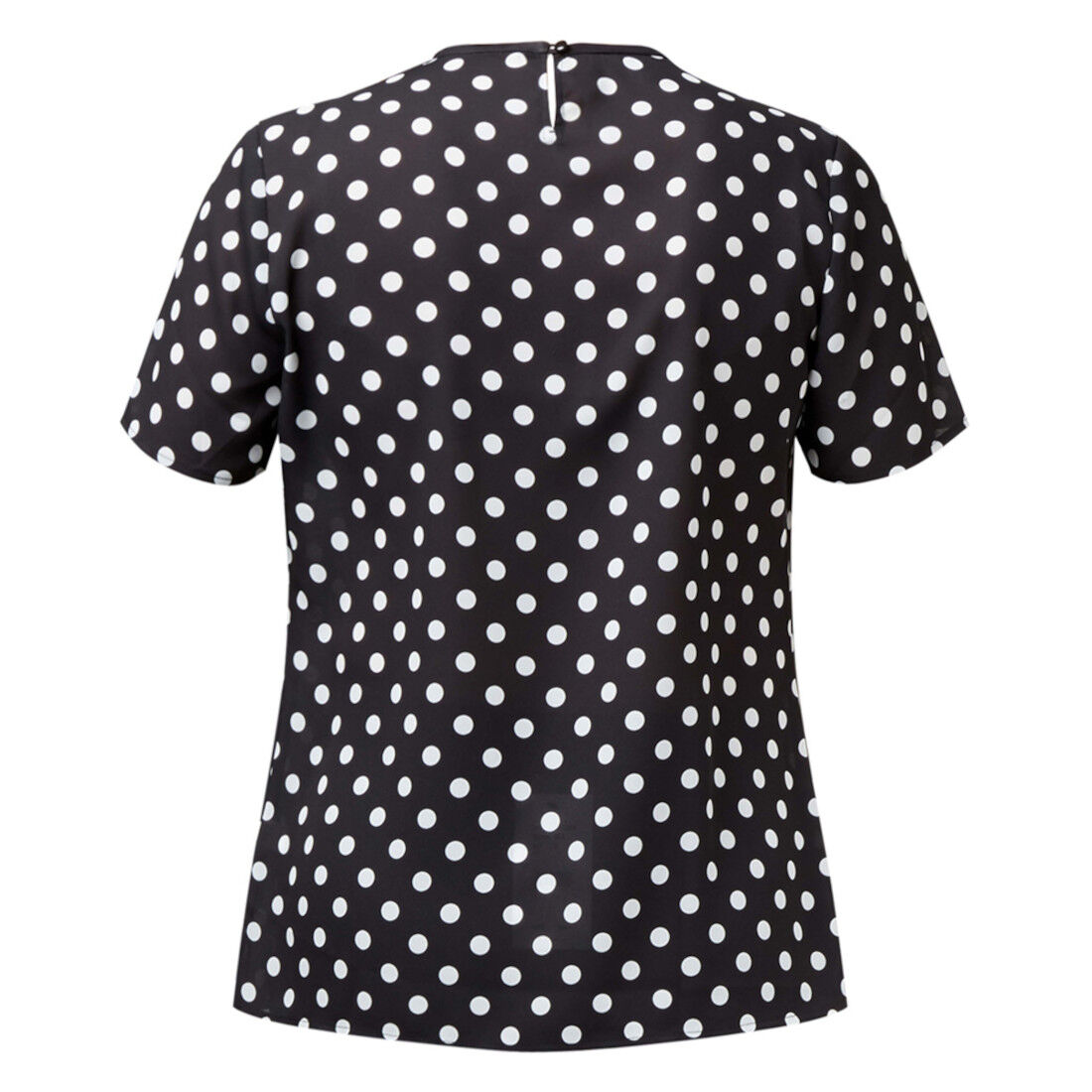 Short Sleeve Spot Blouse, black | NNT 