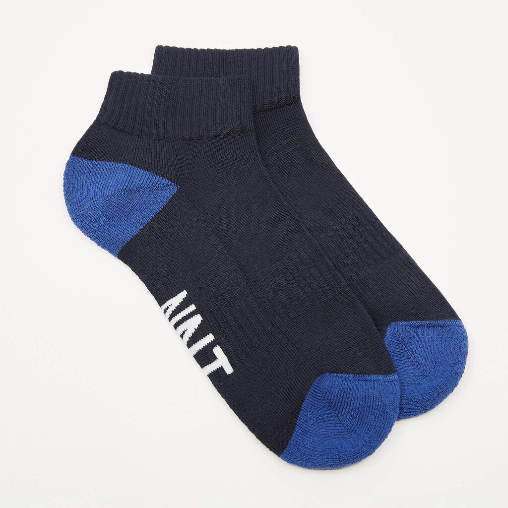 Bamboo Contrast Heel Sports Ankle Socks