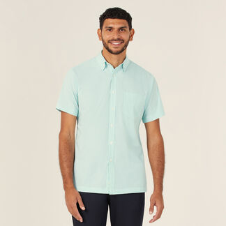 Short Sleeve Button Down Collar Shirt